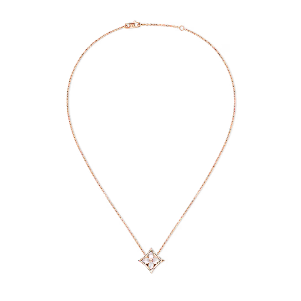Blossom Pendant Necklace White