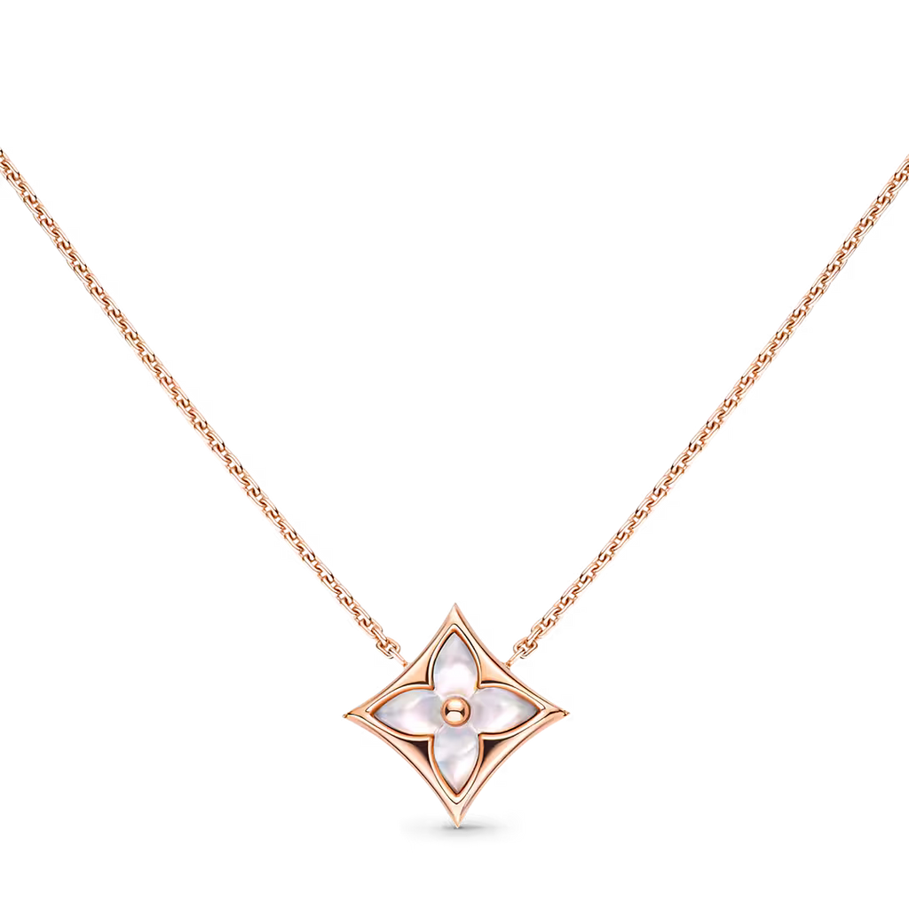 Blossom Pendant Necklace White