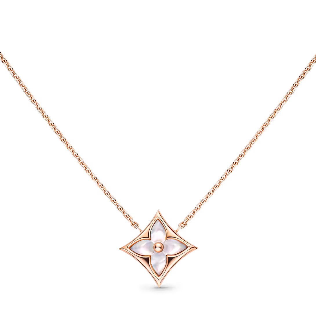 Blossom Pendant Necklace White