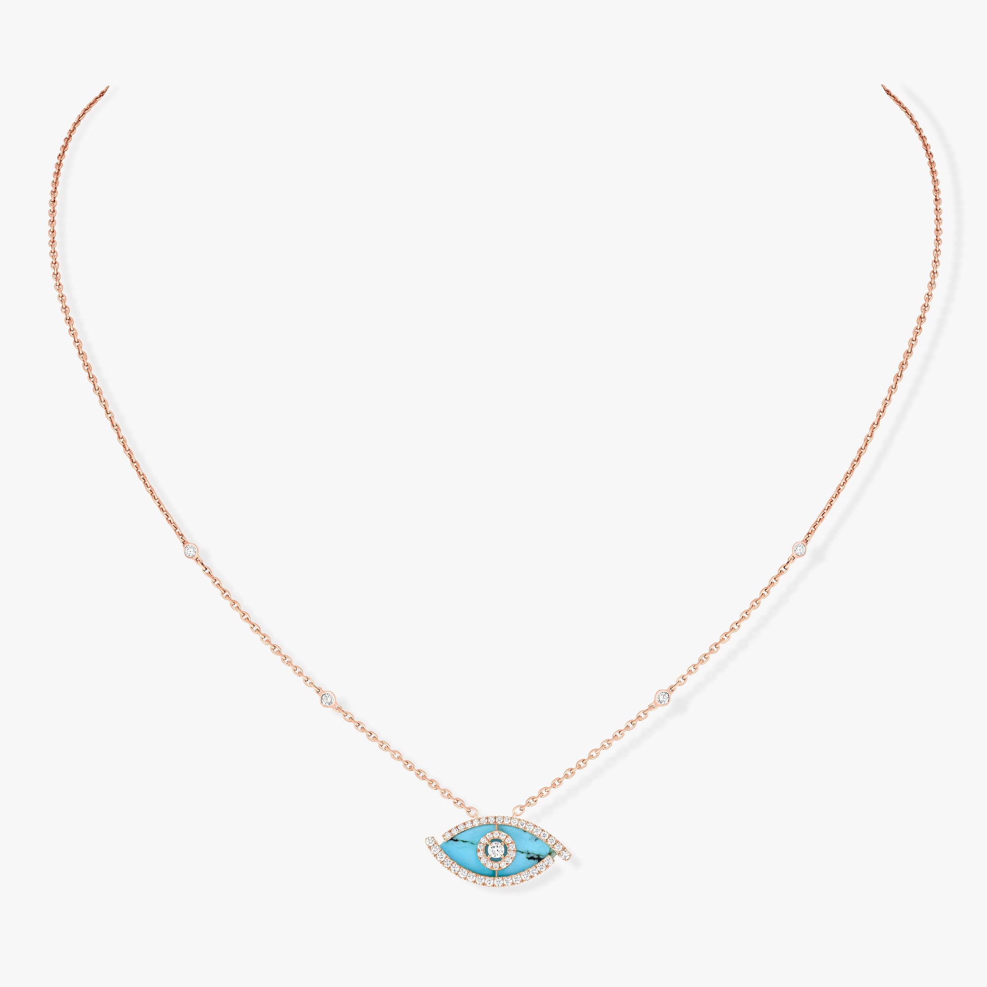 Eterna Eye Necklace Turquoise