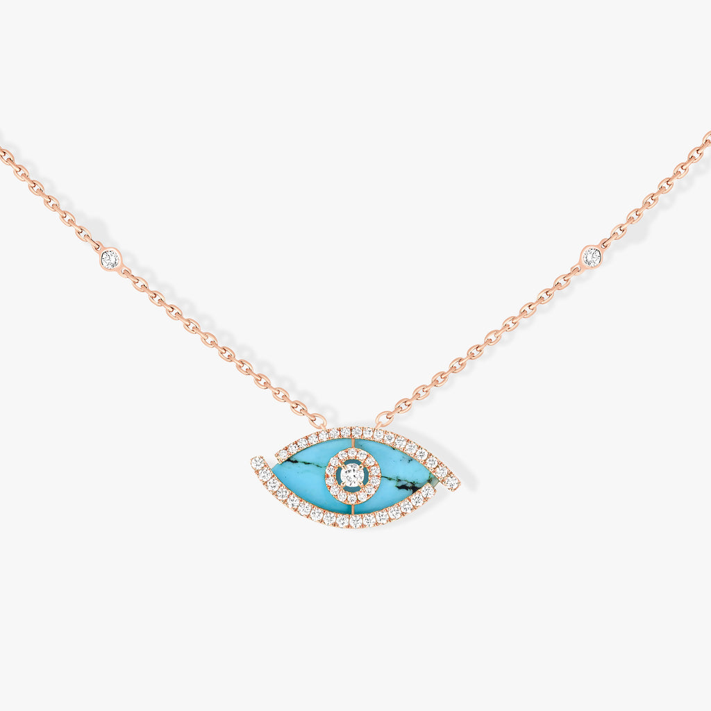 Eterna Eye Necklace Turquoise