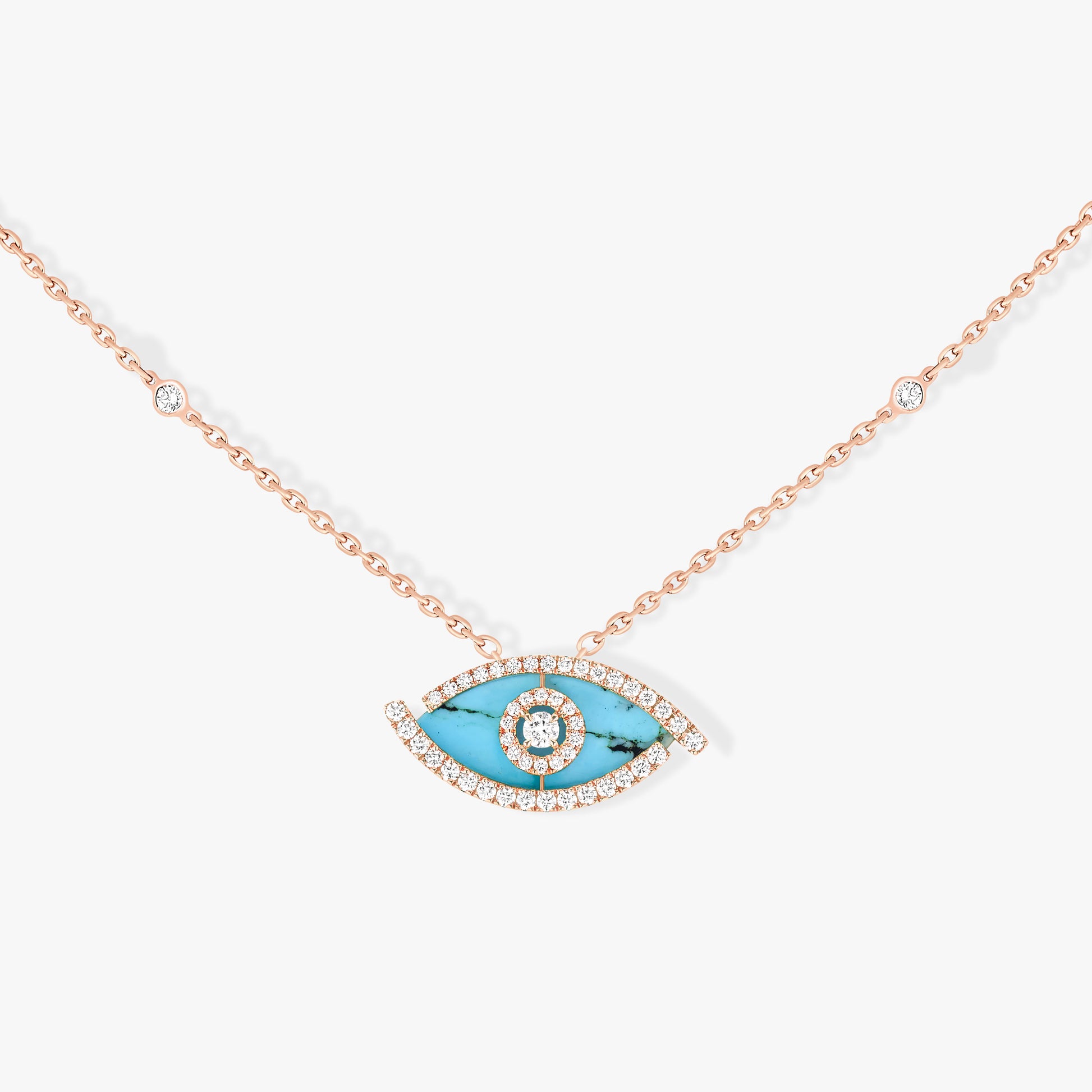 Eterna Eye Necklace Turquoise