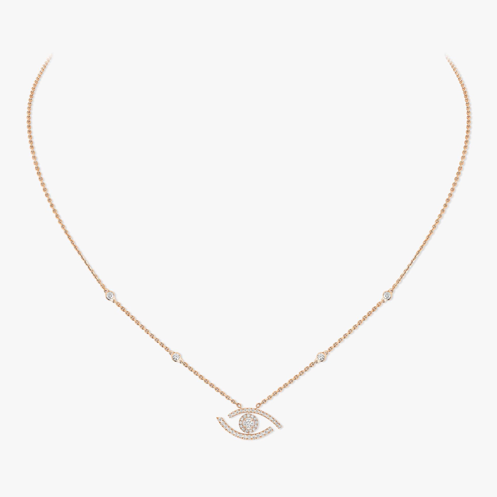 Eterna Eye Necklace Rose Gold