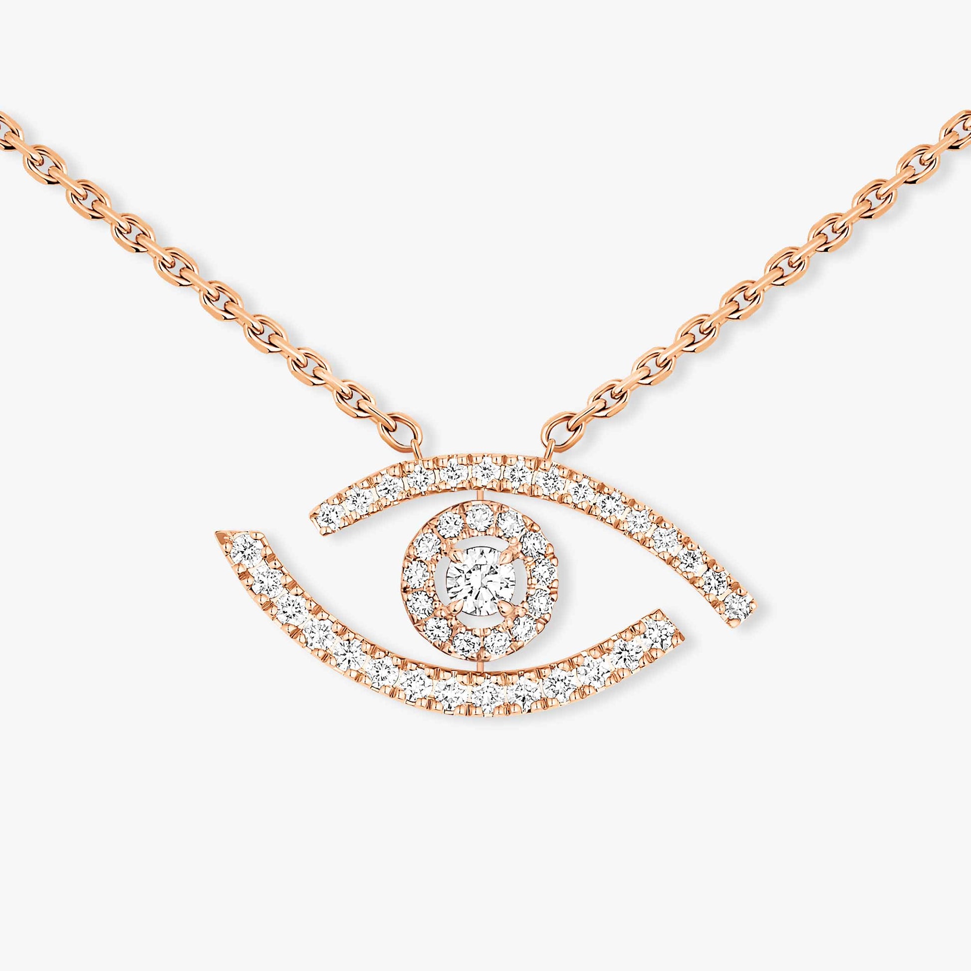 Eterna Eye Necklace Rose Gold