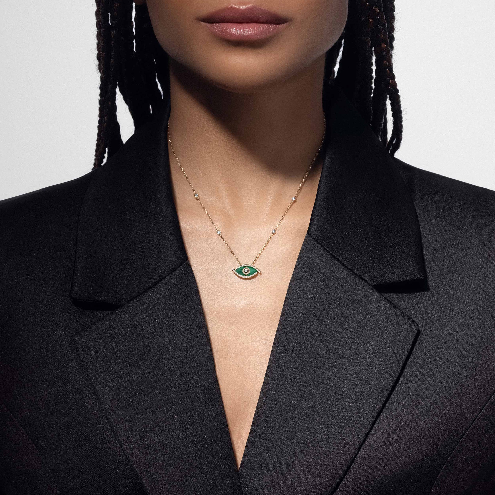 Eterna Eye Necklace Emerald