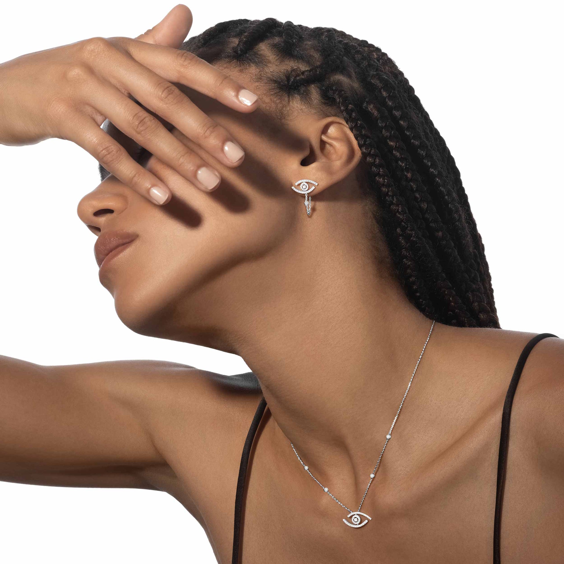 Eterna Eye Necklace Silver