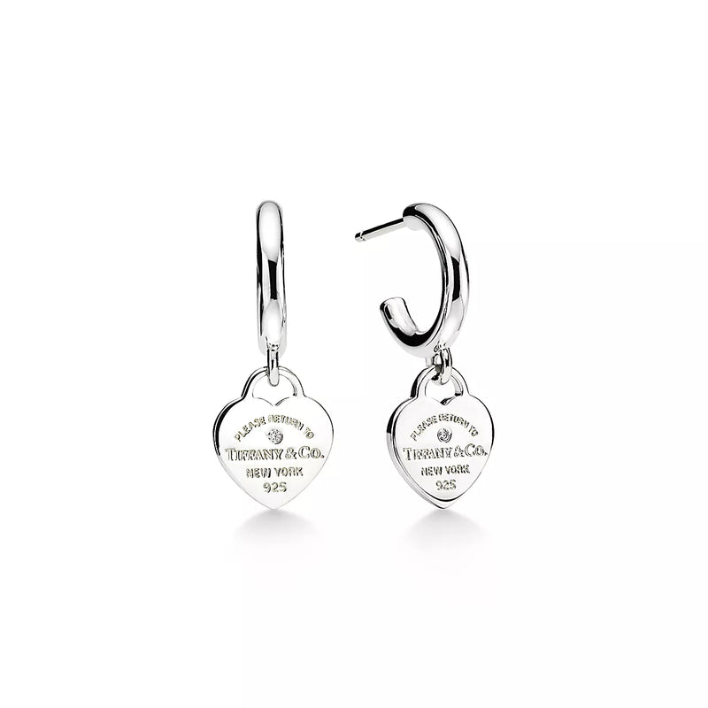 Heart Hoop Earrings