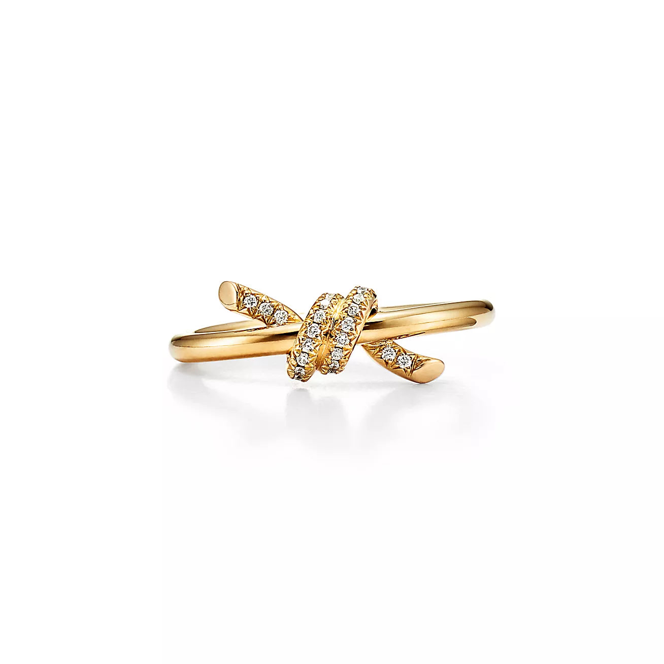 Twist Ring Gold Gem