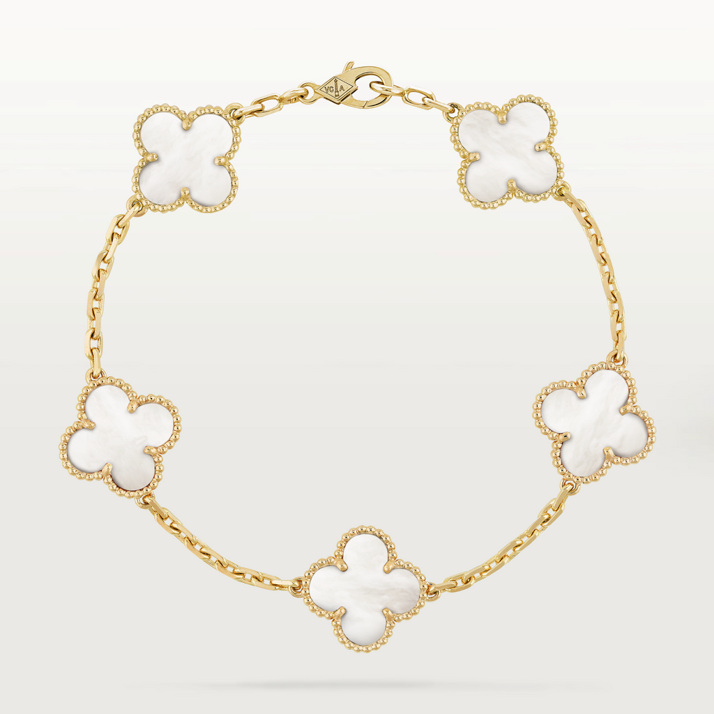 Clover Bracelet White